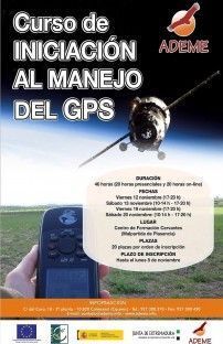 Cartel Curso iniciación al manejo del GPS