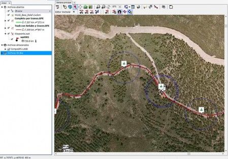 Edición track y waypoint