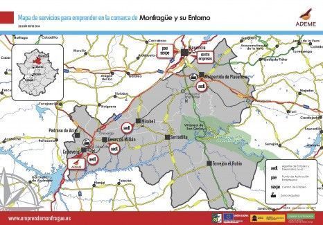 Mapa Servicios Monfragüe y su Entorno