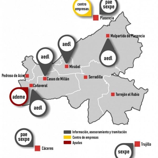Mapa Servicios Monfragüe y su Entorno