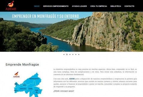 Web Catalogo emprendedor Monfragüe y su Entorno